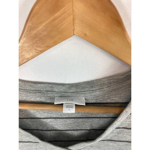 J Jill Striped V Neck Sweater Size Large - Picture 3 of 7